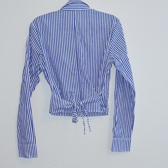 Miah Y. Wrap around striped blouse - Picture 4 of 5